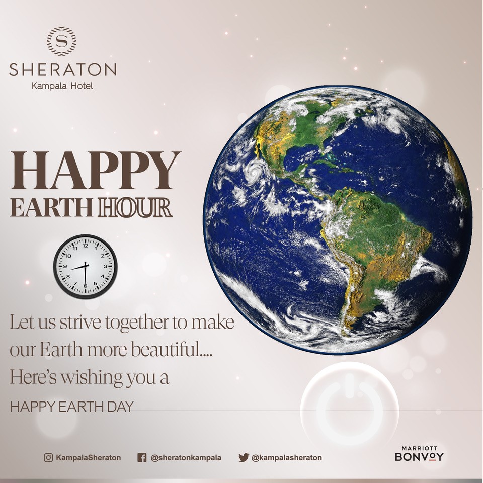 Happy #EarthHour from Sheraton Kampala Hotel! Let's switch off the lights and take a stand for our planet. Together, we can make a difference and create a brighter future for generations to come. 🌍💡 #Connect2Earth #SustainableLiving #ClimateAction