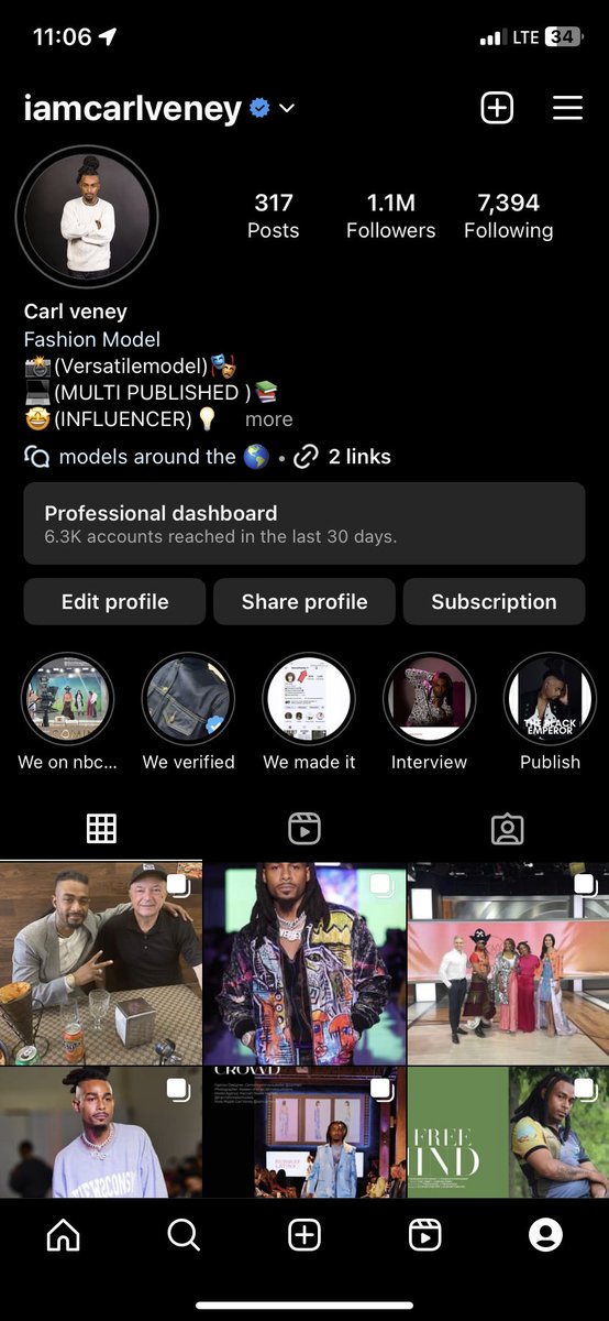 Follow me <a href="/instagram/">Instagram</a> <a href="/facebook/">Facebook</a> 

                     <a href="/iamcarlveney/">Carl Veney</a>