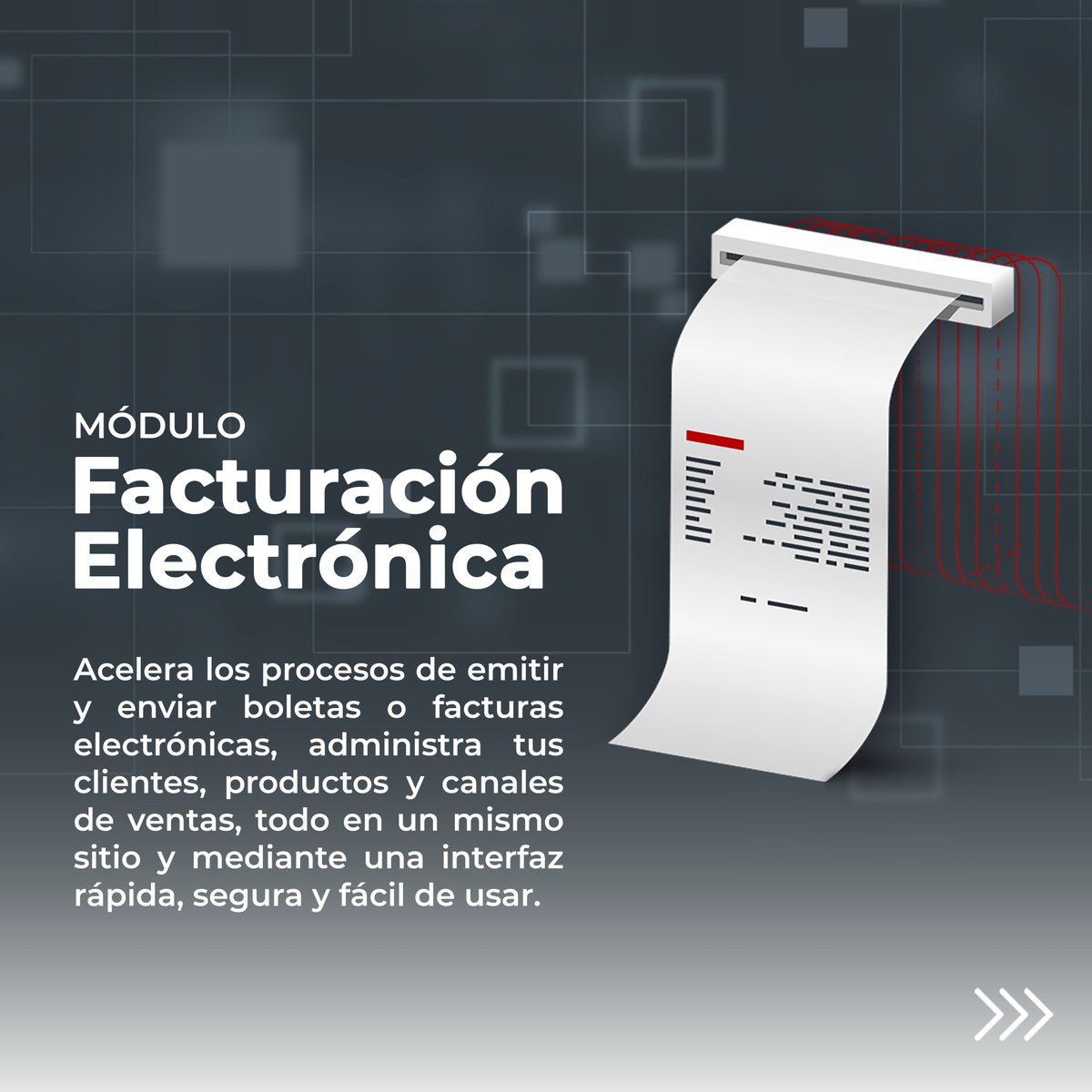 erpisaccl's tweet photo. Potencia tu negocio con los módulos de ISAC®.

MÓDULOS ISAC® VENTAS MULTICANAL
• Facturación electrónica.
• Control de existencia.
• Sitios web e-commerce.

Conoce más de los módulos en:
https://t.co/4dTLvYUVwQ

#ISAC #FacturaciónElectrónica #ControlExistencias #SitiosWeb https://t.co/686j7ztdxz