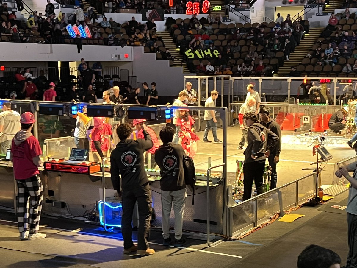 Snowstorms will not stop us! #FRC #omgrobots #wisconsinregional #chargedup #Team8029