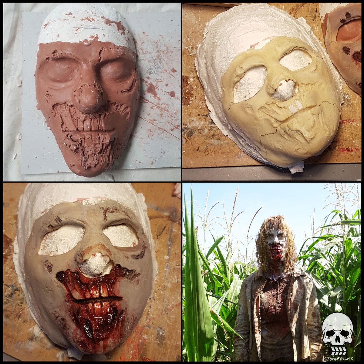 From clay sculpt and latex mould to our zombie! More coming...

#horrorshort #horror #shorts #independentmovie #filmaking #film #movie #latex #latexprosthetic #zombie #zombiemakeup #HorrorCommunity #HorrorArt