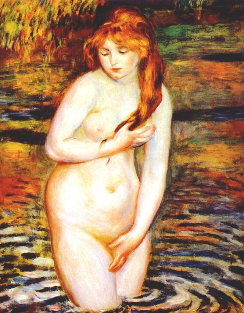 artist_renoir's tweet photo. The Bather (After the Bath), 1888 #impressionism #renoir https://t.co/Vv3KNWhI6N https://t.co/w1s8Cntero