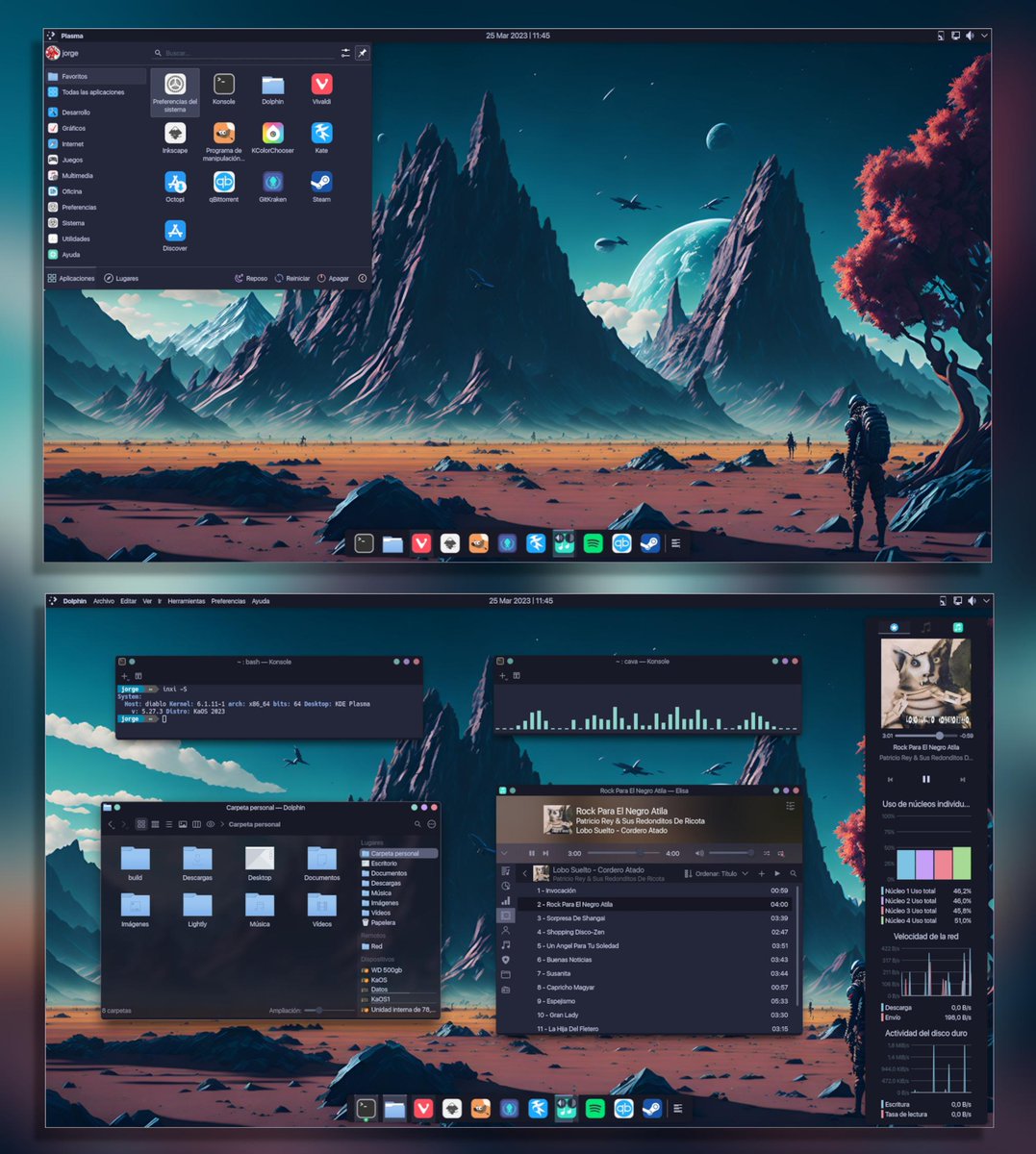 bot_unixporn's tweet image. 🏅 - [Plasma KDE] Updated Scratchy theme, screenshot.
Link: redd.it/121pajc 

Buy me a coffee ☕️: buymeacoffee.com/bot_unixporn