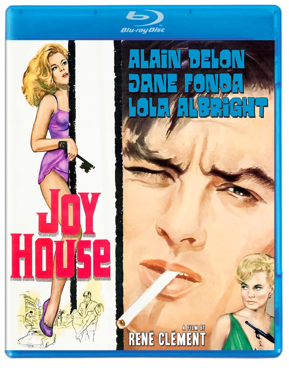 disc_connected's tweet photo. ***ANNOUNCEMENT***
Coming on May 23rd from @kinolorber: #JoyHouse (1964)!
Delon stars as Marc, a dashing young con man on the run from the mob. After seeking refuge in the Riviera villa of the widowed Barbara (Albright) and her curvaceous cousin, Melinda (Fonda), https://t.co/wdfI0TLotG