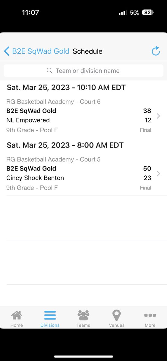 He asked for one player but SqWad move as a unit.

53-20 and 38-12 great wins! Great work today!

SqWad!!
GBA Basketball