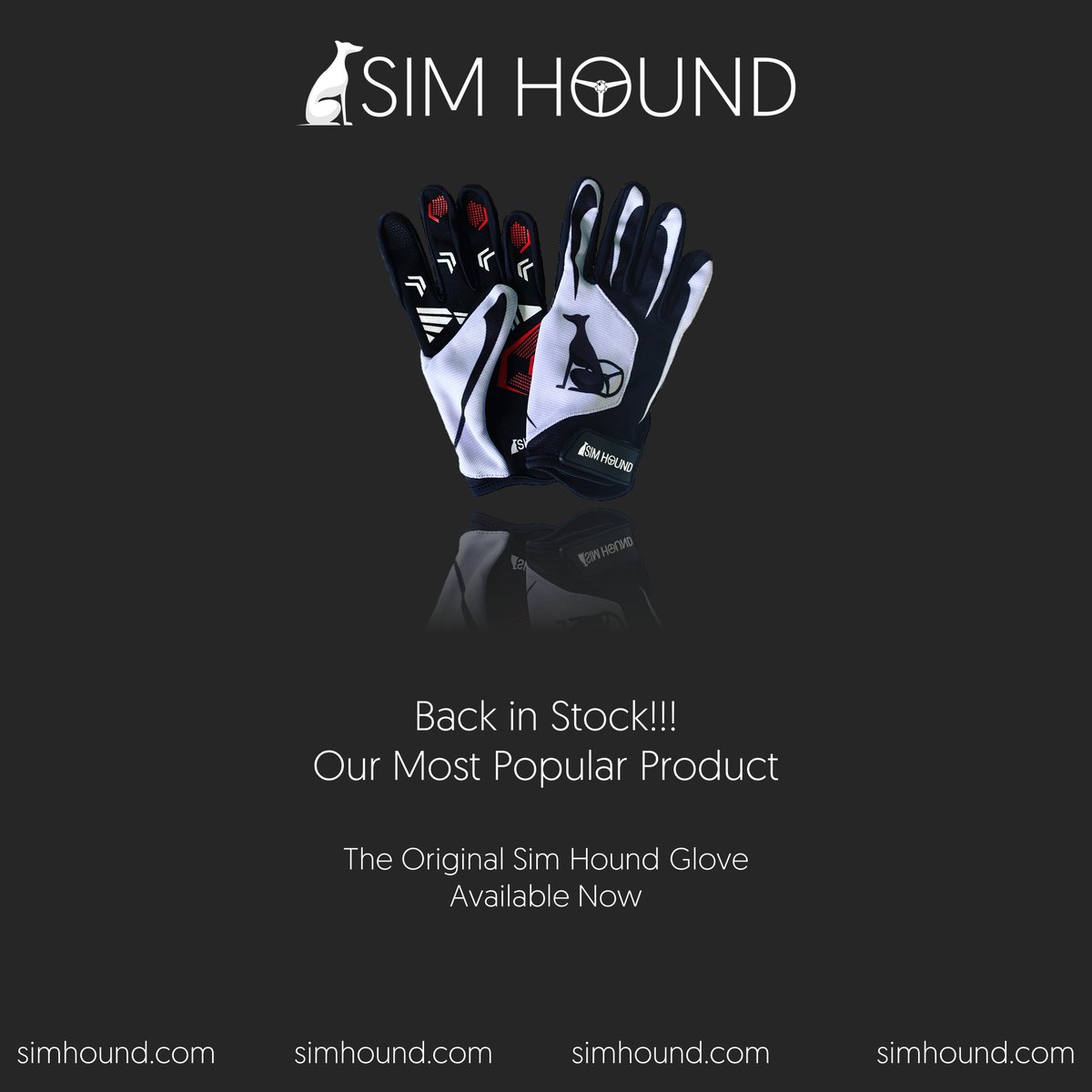 SimHound's tweet photo. Restock!
Our most popular gloves are back in stock - the original black & white internally stitched gloves.
get yours at https://t.co/g9lPBSjiH5
#SimHound #SimRacing https://t.co/EknVpr9d1N