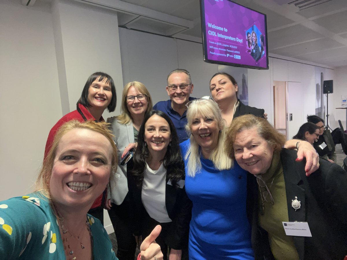 ConsultSlovak's tweet photo. Absolutely amazing networking #CIOLID23 #InterpretersDay in London with colleagues &amp; #CIOLmembers #weareciol If you would like to join or collaborate but hesitate- contact me: consult.slovak@gmail.com 
#networking #london #cpd #linguists @CIOL_Linguists https://t.co/Dmv956SsAI