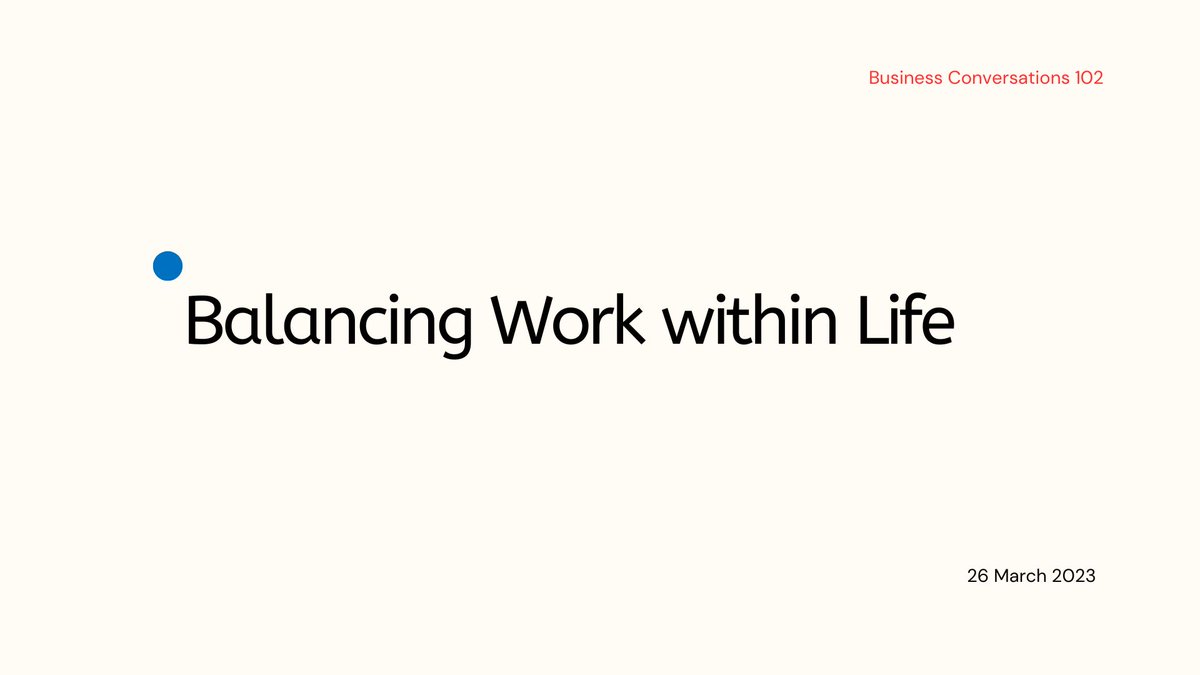 anand1agarwal's tweet image. The next conversation topic is focused on ‘Balancing Work within Life’.
It will be a Zoom call on March 26 (Sunday) at 7 PM IST.
linkedin.com/posts/anandaga…