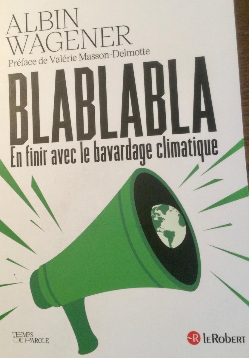 Bla bla bla🗣️, pour en finir avec le bavardage climatique
➡️Courte note de lecture 📗sur l'excellent ouvrage d'@albinwagener
tlibaert.info/pour-en-finir-…