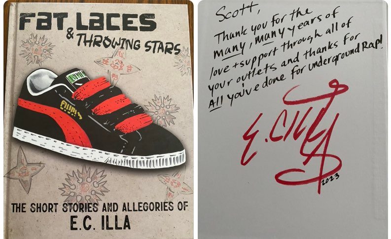 UGSocietyFTI's tweet photo. Very dope I was able to get one of E.C.Illa's Fat Laces & Throwing Stars books. Thank you bro for the kind words and your friendship over the years. Much respect and appreciation for your contributions to the game. Canโt wait to read this!
#ecilla #fatlacesandthrowingstars https://t.co/jNlzVGKbX5