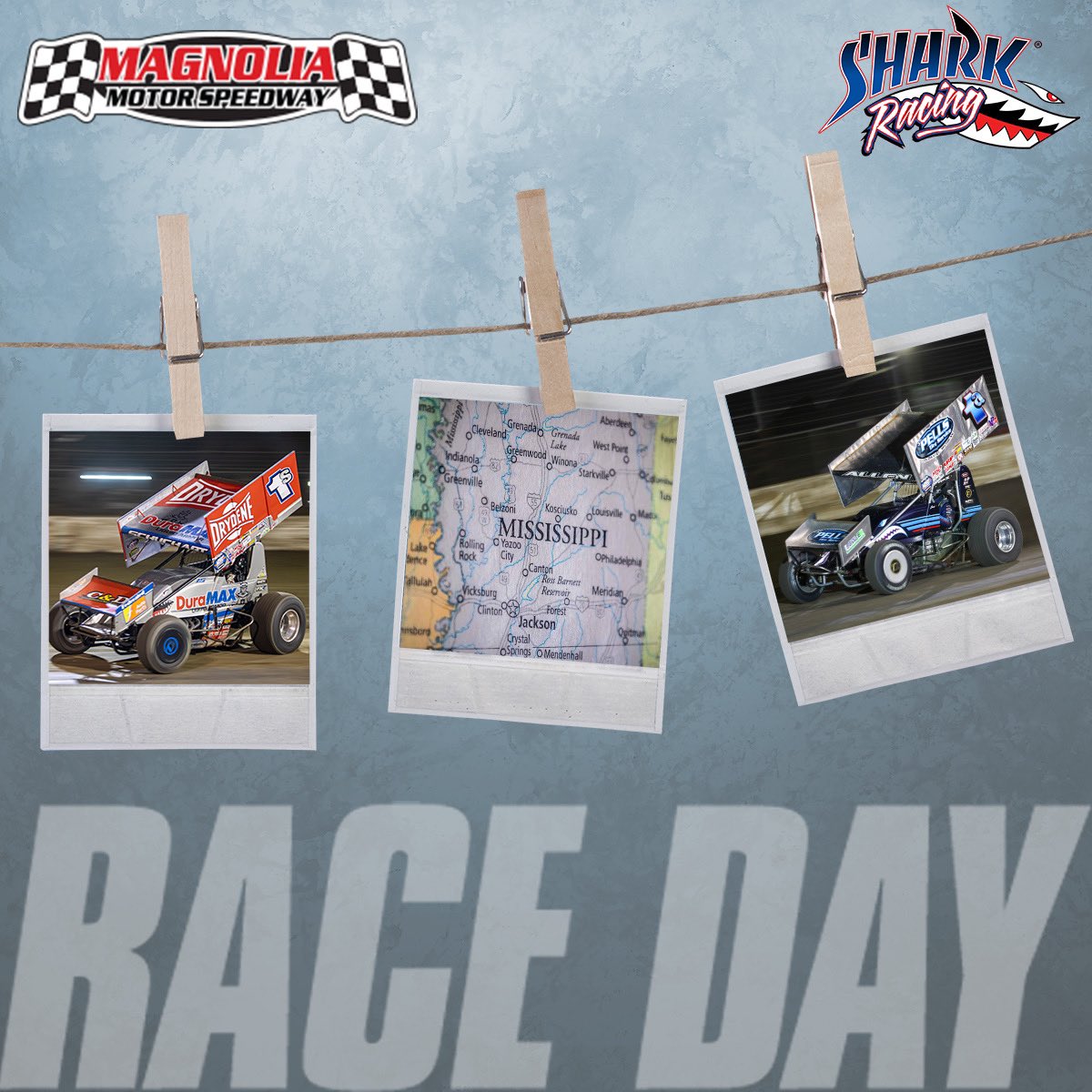 SharkRacing1a1s's tweet photo. It’s 𝙍𝘼𝘾𝙀𝘿𝘼𝙔 in Mississippi! 

🏎 @LSchuchart1s @jacoballen1a
📍 Magnolia Motor Speedway
📌 @worldofoutlaws
👀 @dirtvision
🕰 7:15pm EST
📸 @nickzeb 
🙌🏻 @teamdrydene @duramaxoil @rigging_c @FederatedAP @NREngines @loweinsulation @Take5_OilChange https://t.co/VWrHzI31Vc