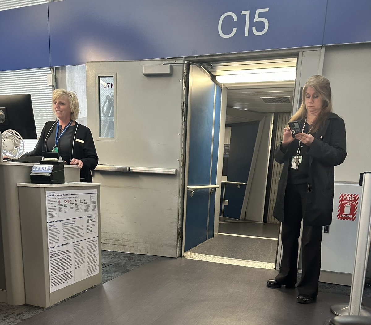 Michael P. Hill (@michaelphill) on Twitter photo Thanks to <a href="/united/">United Airlines</a> agent Julie W. (left) at ORD for being helpful, proactive & professional about accommodating for #Disability after her partner agent (right) made zero effort to help and apparently had more important texting to do. Thanks to <a href="/united/">United Airlines</a> agent Julie W. (left) at ORD for being helpful, proactive & professional about accommodating for #Disability after her partner agent (right) made zero effort to help and apparently had more important texting to do.