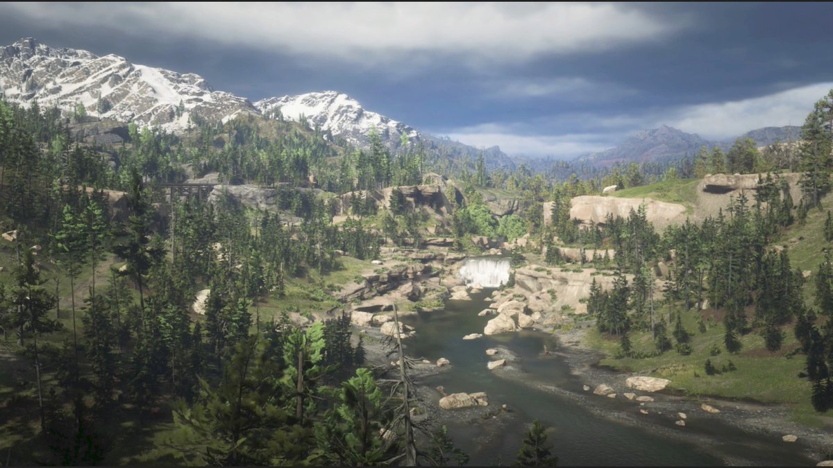 Basscat73's tweet photo. #SaveRedDeadOnline @RockstarGames #RedDeadRedemption  Beautiful view, Never gets old. #PS4share https://t.co/6ZkbOrH6Ia