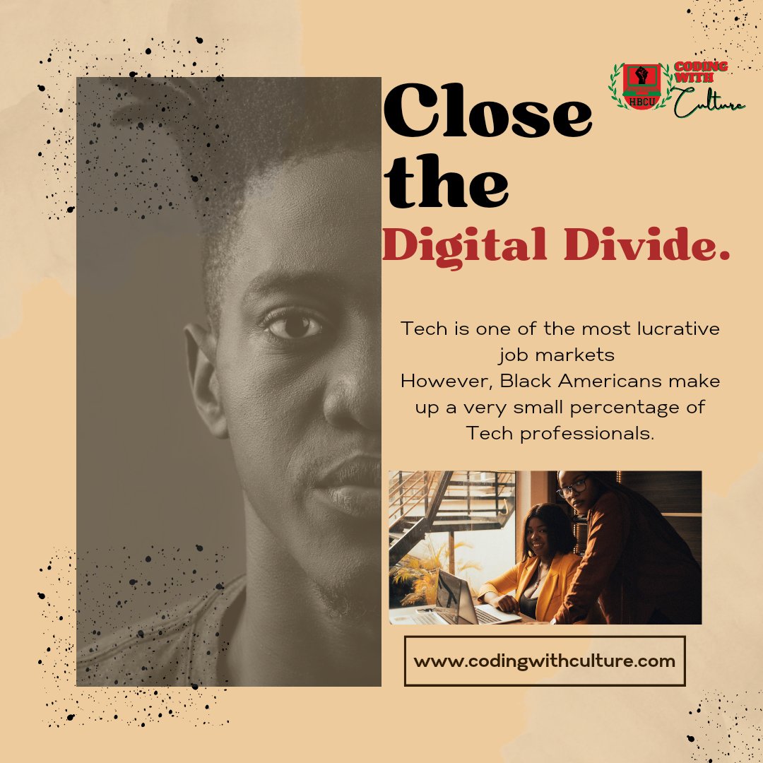 CodingWCulture's tweet image. We have to talk about liberating minds as well as liberating society.." - Angela Y. Davis. Challenge the digital divide and lack of representation of Black Americans in tech by supporting programs like Coding with Culture. #DigitalDivide #BlackInTech #CodingWithCulture #Inc