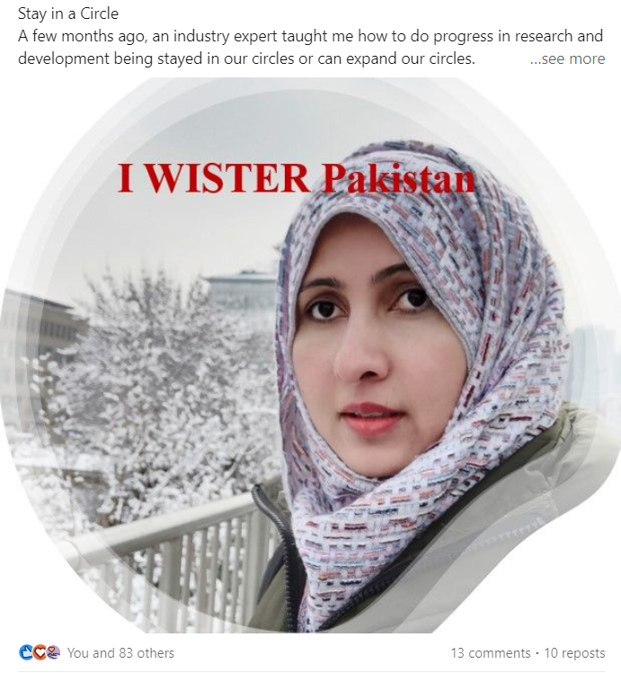 tabassum_87's tweet photo. Join IWISTER Pakistan on LinkedIn
https://t.co/4TqZ9uuG2o
#womeninstem, #womeninscience, #womeninindusty https://t.co/EHMClzcF5s