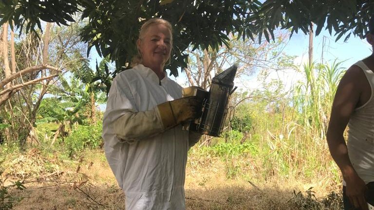 ¡Feliz #sábado! 😄

Por acá les compartimos unas fotos de nuestra visitante Linda Benson, quien participó hace unas semanas en nuestra propuesta de apiturismo para conocer y explorar nuestros apiarios en la Isla de Ometepe 🐝

#LaMies #Nicaragua #Apiturismo #TurismoEcológico