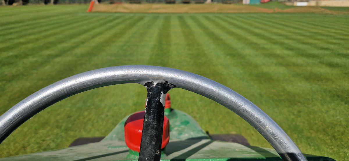Worsbroughbcc's tweet image. Preparation continues at the D &amp;amp; I Home Improvements  Cricket Ground. Brushed, cut both ways with the rotary, dried up in the sun and wind, so got two passes with the Stothert and Pitt roller in.

21 days until the start of the season, need some 🌞🌞🌞