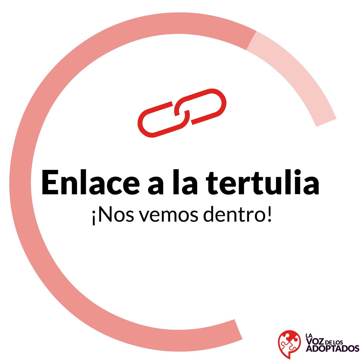 En unos minutos comienza la Tertulia: Padres adoptivos alzan su voz. A las 17:00 hora peninsular española.
 ¡No te lo puedes perder!
Aquí te dejamos el enlace para que puedas entrar:
meet.jit.si/Padres_adoptiv…