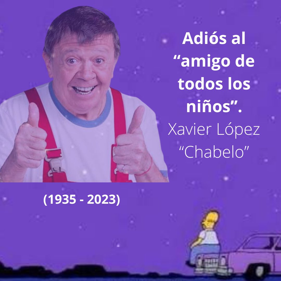 laz1073fm's tweet photo. Muere el actor, comediante y presentador de televisión, Xavier López 'Chabelo', a los 88 años de edad. 

“El amigo de todos los niños”, descanse en paz.

#QDEP #Chabelo #AmigoDeTodosLosNiños #Cuate https://t.co/KE7SZ1426i