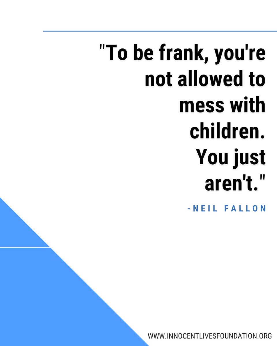InnocentOrg's tweet photo. Neil Fallon, ILF Board Member, and lead singer of the band Clutch said it best! Don't mess with kids. #ILF #NeilFallon #Clutch #DontMessWithKids #Iam4ILF https://t.co/vbuCuZdIYm
