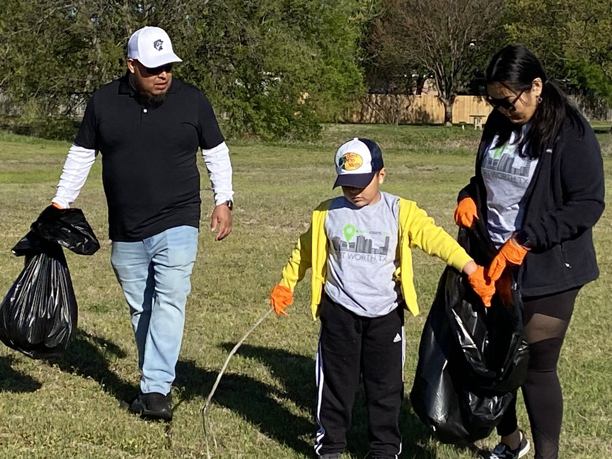 Crowley Montessori Academy participated in the Cowtown Clean up by collecting trash and beautifying our community park. It was a team effort! ❤️ my CMA School Family #CrowleyPrideUnified #CrowleyMontessoriAcademy
