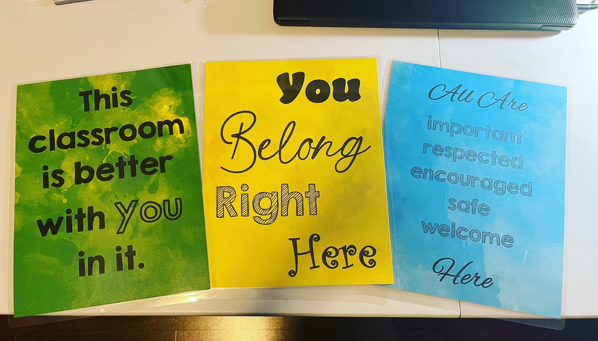 C_Ribeiro2's tweet photo. Because some messages need to be repeated over and over! #newschoolnewstudents #everybodyiswelcome #everyonebelongs #ourdifferencesarewhatmakeusspecial #buildingaclassroomcommunity @HaltonDSB https://t.co/eqhbLhUj5m