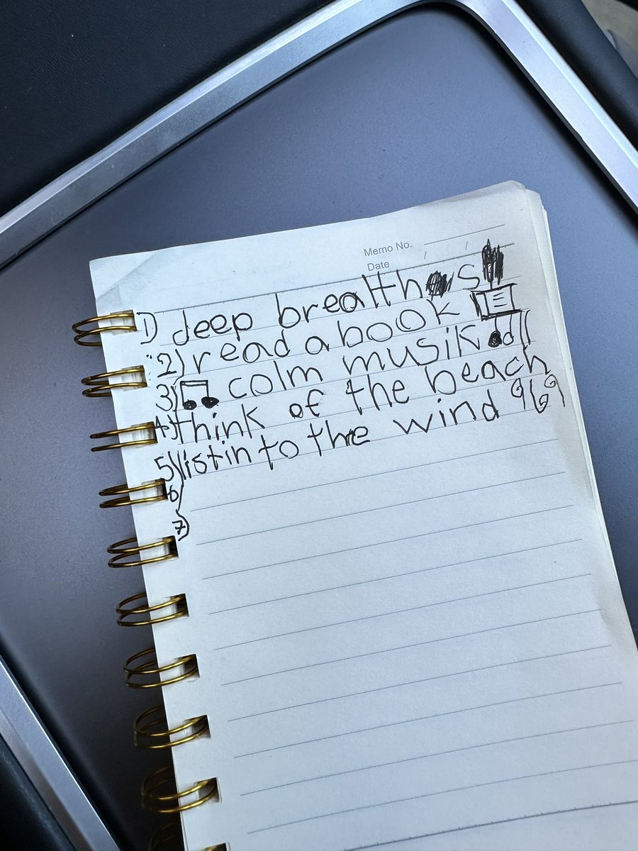 Olivia’s list of things she does when she’s upset. Just in case you needed some options today. ❤️