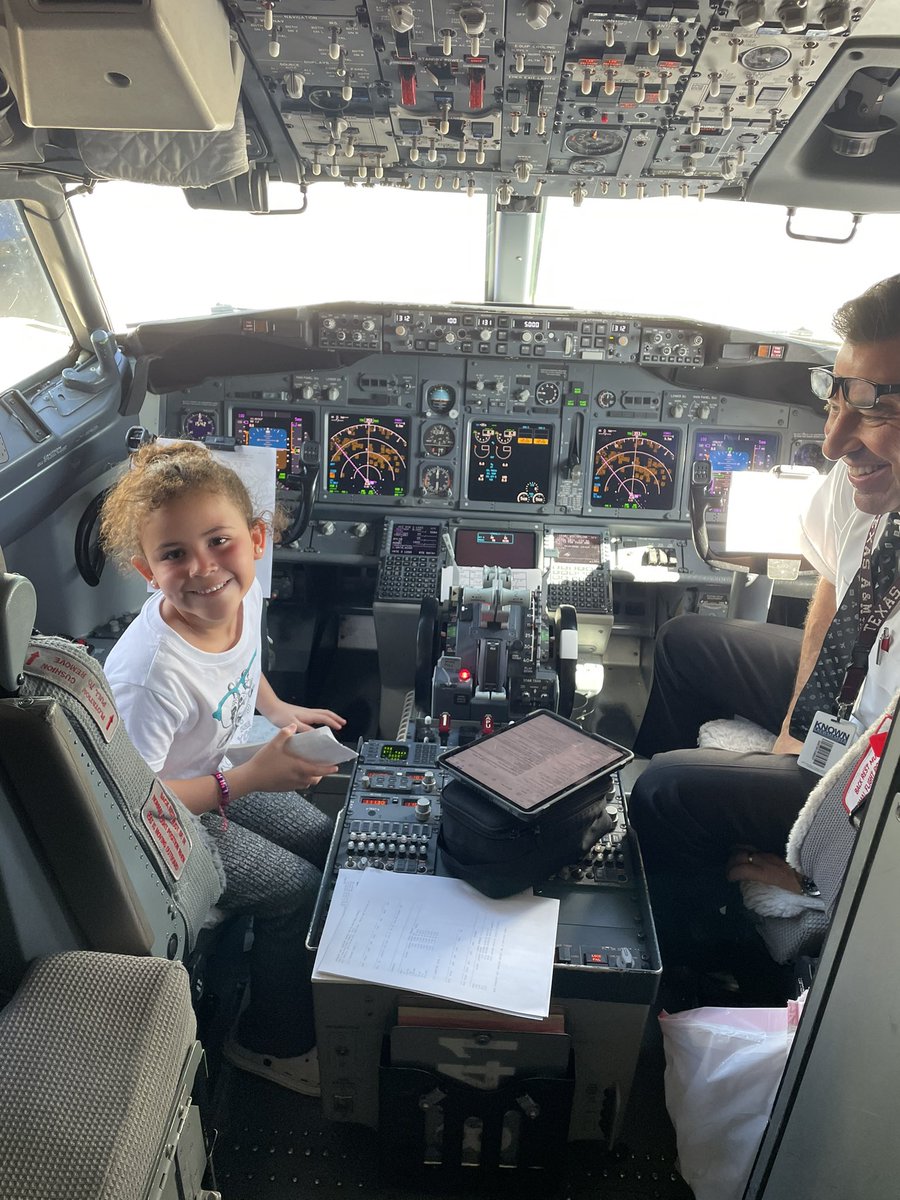 Thank you <a href="/SouthwestAir/">Southwest Airlines</a> for making my granddaughter’s day!  Maybe a future pilot 😀