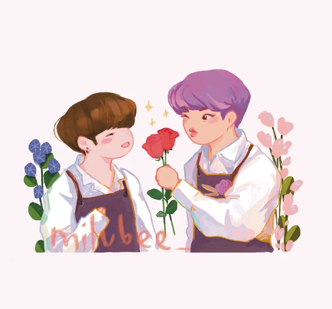 mwah  #yoonjinfanart #슙진 (design from my stickersheet ) 