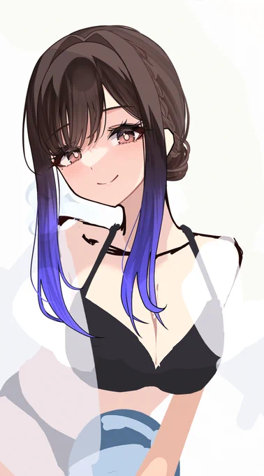 髪の形決まった 