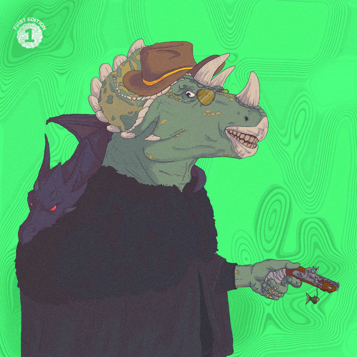 DinoLFG's tweet photo. 🦕DINOsaurs NFT sneak peeks 👀

🏴‍☠️(r)Arrgg Pirate Class looking fierce 🦖☠️ What will the other Classes look like after hatching from the Dino Mystery Eggs? 🥚
https://t.co/CI2uU2QpoT

⚠️Disclaimer: these are previews only and not a finished product⚠️ https://t.co/LaAHUamtbM