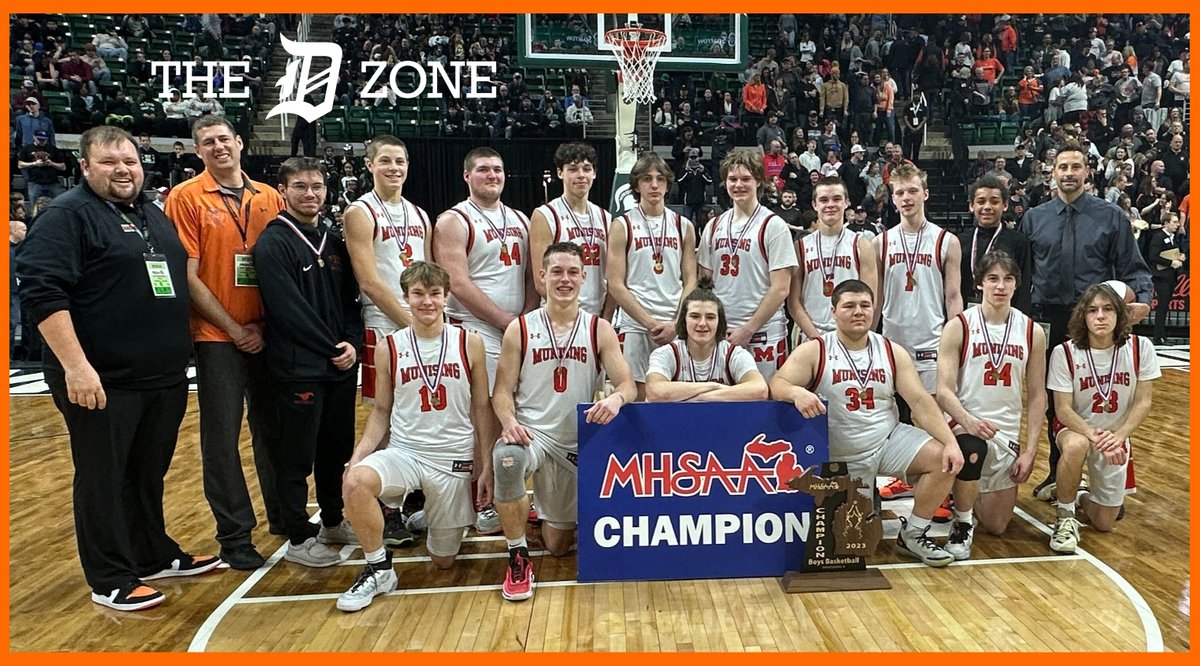 TheDZoneBBall's tweet photo. Munising is the 2023 D4 State Champions. https://t.co/5d3Pr586na