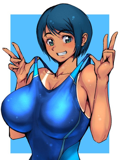 日焼け水泳部っぽいフィギュアが欲しいって思って描きました 