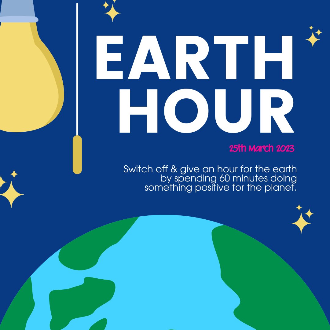 EcozoneProducts's tweet photo. Celebrate EARTH HOUR with us 🌍 At 8.30 pm local time tonight, switch off, unplug and do something positive for the planet. To discover more ways to spend your hour doing something earth-friendly, visit https://t.co/Cmf9kV2EEt for more information #earthhour #unplug #switchoff https://t.co/k269slw7sZ