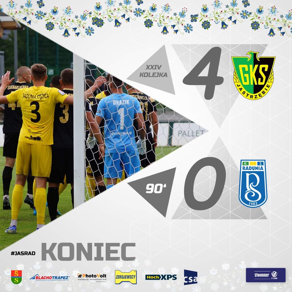 AlexKicjow's tweet photo. Po bardzo słabym meczu przegrywamy w Jastrzębiu-Zdroju aż 0:4. GKS skutecznie zrewanżował nam się za wysoką porażkę na Kaszubach. #GKSRAD 
_____
90'| GKS 4️⃣:0️⃣ RAD https://t.co/YkyUvtRJEJ