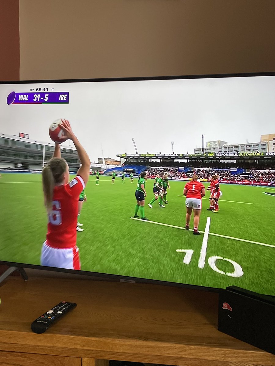 Great to be able to watch this. Top quality rugby. #WRU #WalesWomen #Rugby #IRFU