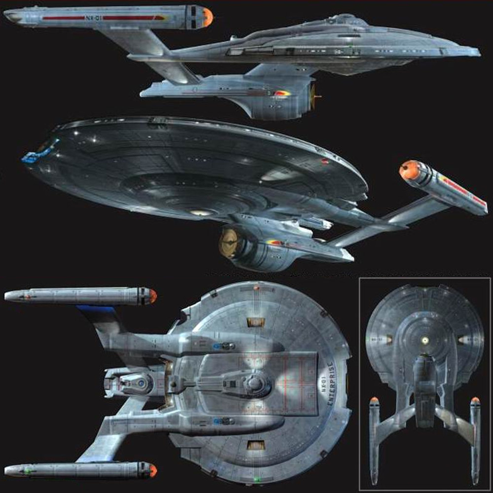 After it had first been seen as an (Eaglemoss) model young Jean-Luc Picard played with in #StarTrekPicard's "Hide and Seek", the actual NX-class refit makes a grand appearance in the Fleet Museum in "The Bounty". It was first seen in the Ships of the Line 2011 calendar. 👌