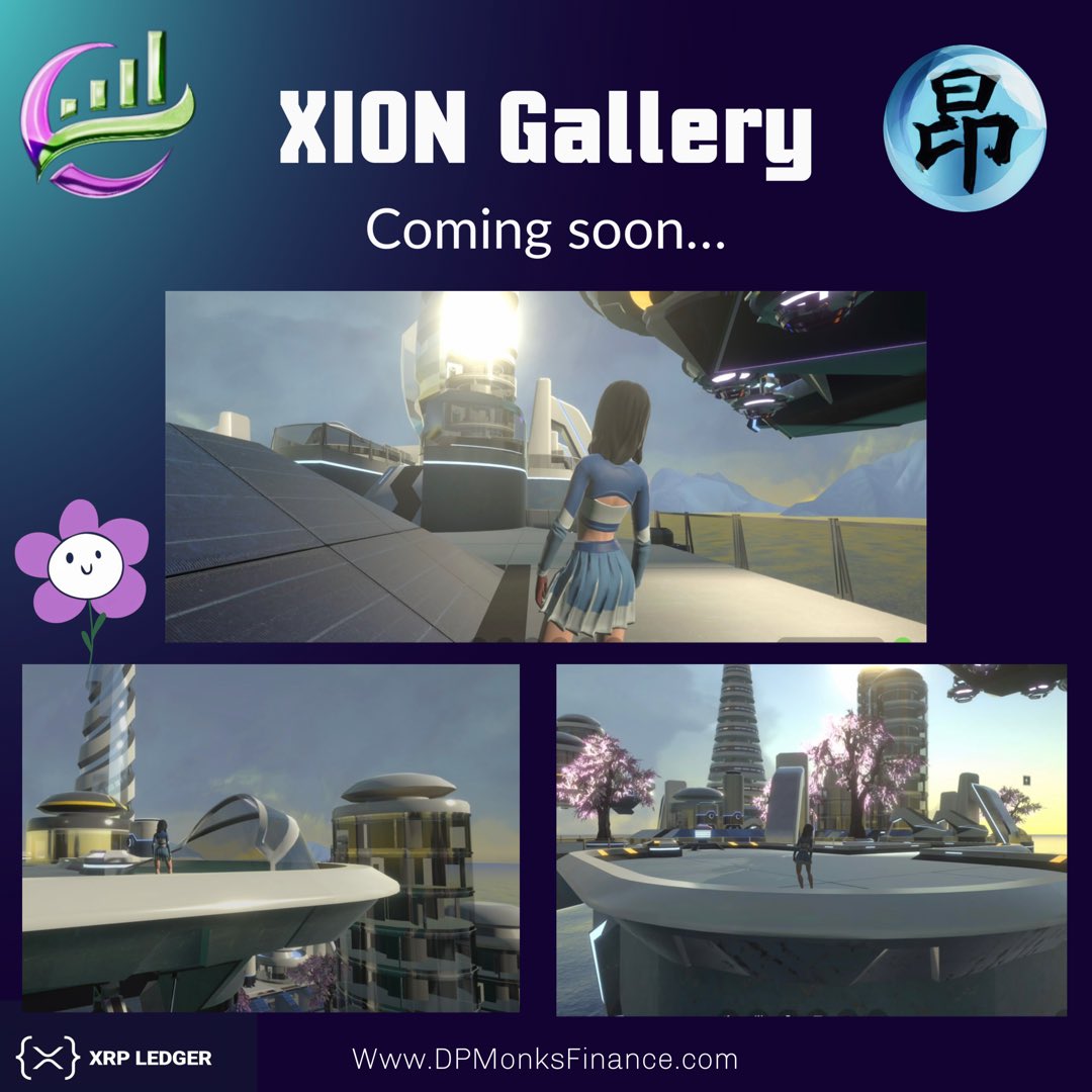 DPMF_XDX's tweet photo. COMING SOON…

The @XION_Gallery Is a large multi complex, environmental digital gallery. 

-Public are FREE to Enter 🙌
-Promote Artist/Content NFTs 🖼️ .
-Advertise Project/Company
-Live Rewarding Events 🎉
-#XRPL Integrated 🪙
-AI Integrated🤖

Can ENTER via:
Mobile • PC • OCULUS (VR)

Holds upto 500 people in 1 server.

Final testing is this Sunday, 26th March with launch dates opening to the public to follow.

The @XION_Gallery is a massive digital world open to all to enter for FREE at any time. It has been designed and built throughout the year and will incorporate #Crypto/#Blockchain technology.

We will also be connecting the @RaDical_X_NFT Exchange which will involve users profiles on RaDical-X (coming in the near future) able to organise/share and broadcast their portfolio to visitors.

There will be live rewarding events, influential visits, external companies and charities utilising the platform to engage and promote content. VIP locations and bill board advertising areas.

AI generated characters and information areas will be incorporated into the platform engaging with real time users.
Events will also be conducted in the gallery related to musicians, licensed charities, events, and exploring games where users can earn rewards in a competitive environment.

The @XION_Gallery is a business and will involve traditional finance and Decentralised Finance payment methods. We can additional add payment methods custom to #XRPL projects and other blockchains for their content on display. 

The gallery was designed to grow and expand as it is utilised with advertising areas and VIP displays from multiple chains and real world digital artworks from companies and creators we are connected with in London 🇬🇧 open to as far as Japan 🇯🇵.

The gallery offers a lot of features, different islands/environments with beautiful scenery to explore.

If you are a content creator, company or project looking to collaborate and take advantage of being involved for launch to advertise or broadcast your company/project or digital content, we offer limited FREE spaces in the gallery you can email in to apply at:

info@DPMonksFinance.com

What we’d require:
-General info about you to see how we can best collaborate for your advantage.
-A company/project logo.
-Promotional image.
-Links to socials.

If a charity we will need to confirm registration/licence.

Limited Free applications close -
03 April 23, 23:59 GMT

A combined project developed by us at @DPMonksFinance, CEO @Dan_CrYpT0 and Lead Artist @AVA_STUDIO_NFT and a multitude of advanced developers using the most enhanced software to date.

Thank you for reading and we look forward to going live soon. 😊 

#XDX #RDX #XRPL #XRP #Crypto #CryptoCommunity #Gamefi #Vr #VirtualPhotography #Xsquad #btc #Eth #USDT #USDC #SGB #FLR #Cyndicate