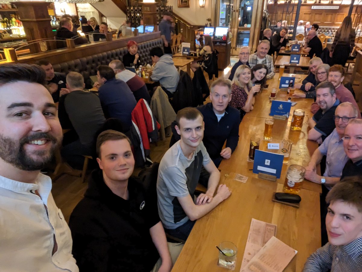 SFootballMuseum's tweet image. Last night, our team visited @BrauhausGla for our long-delayed Christmas night out - it's fair to say a good time was had by all!