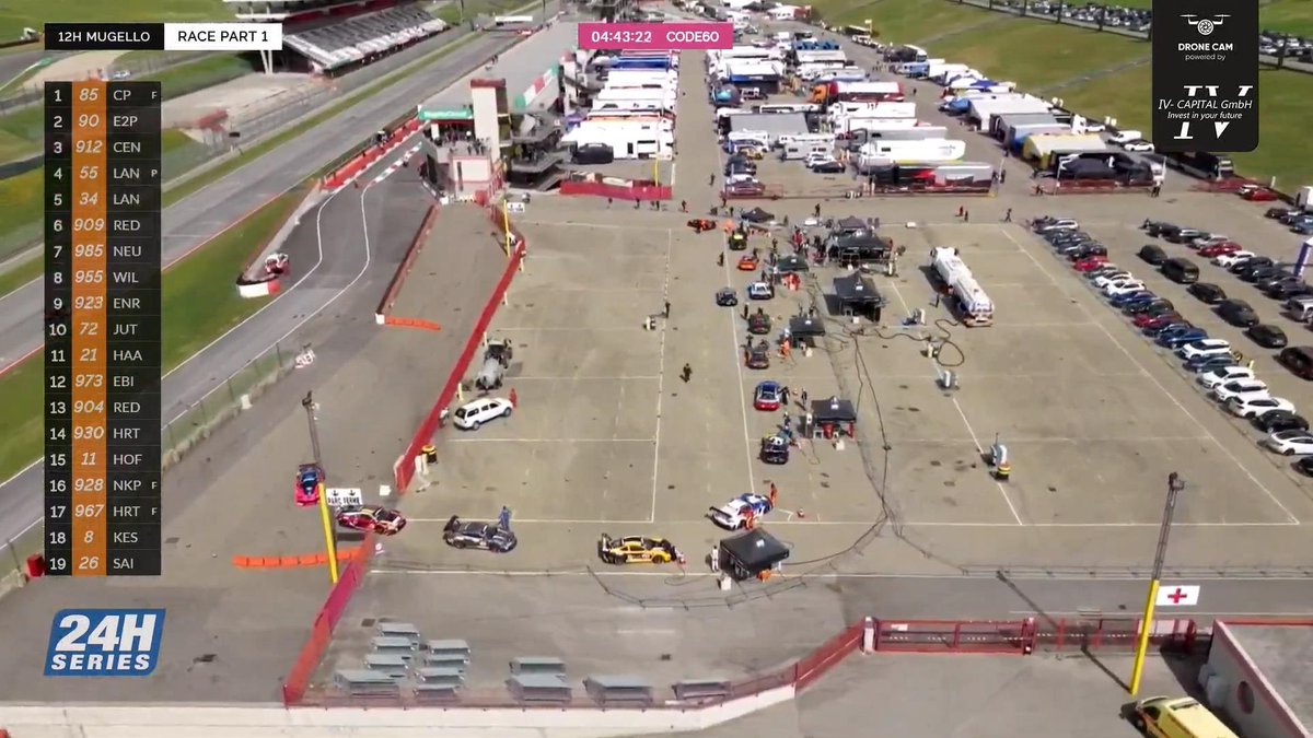 LanzaroteCamel's tweet photo. Noooo. @HeartofRacing23 Merc in the gravel triggering the first #code60 and also causing a mass run for the fuel pumps. @24HSERIES @radiolemans @specutainment @RSL_Studio https://t.co/7SubUGZgpu