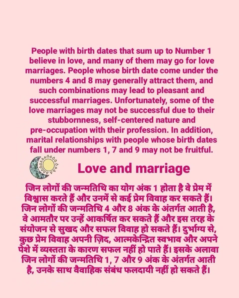 MiissTiwari's tweet photo. If Your DOB is 1, 10, 19, 28th on any month then Lucky days, colors, gemstones and Love and marriage predictions for you. https://t.co/RHqEfI5XXO