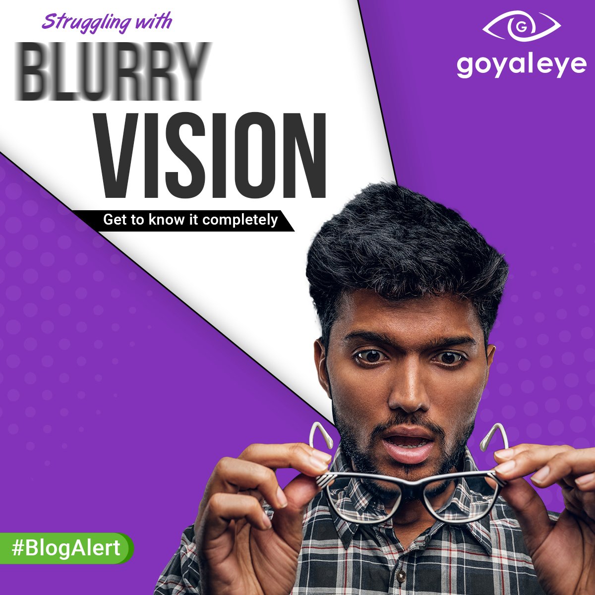 Is your vision becoming increasingly blurry? 

Don't ignore this alert! 

To find out more about blurry vision and how to maintain healthy vision, see our most recent blog post. 

To Know more about Blurry-Vision, check: goyaleye.com/blurry-vision.…

#GoyalEye #BlurryVision