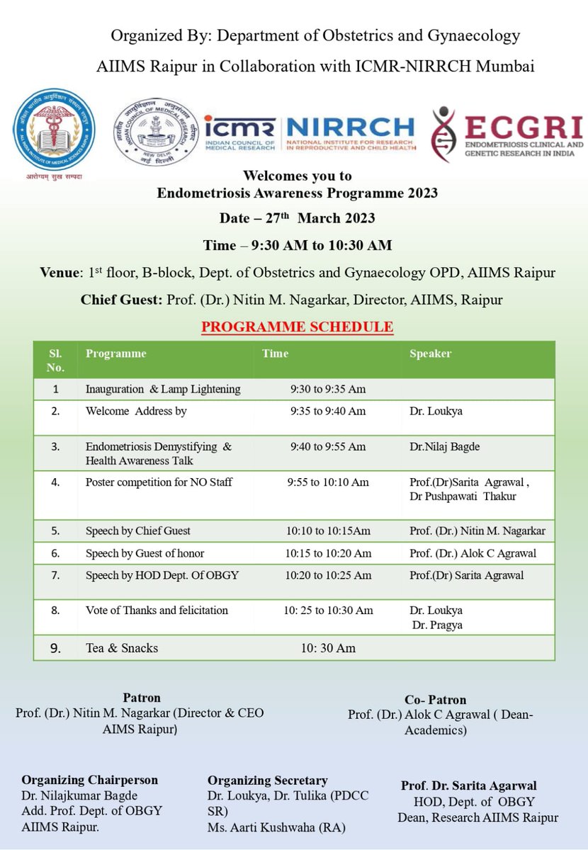 Endometriosis Clinical & Genetic Research in India tweet media