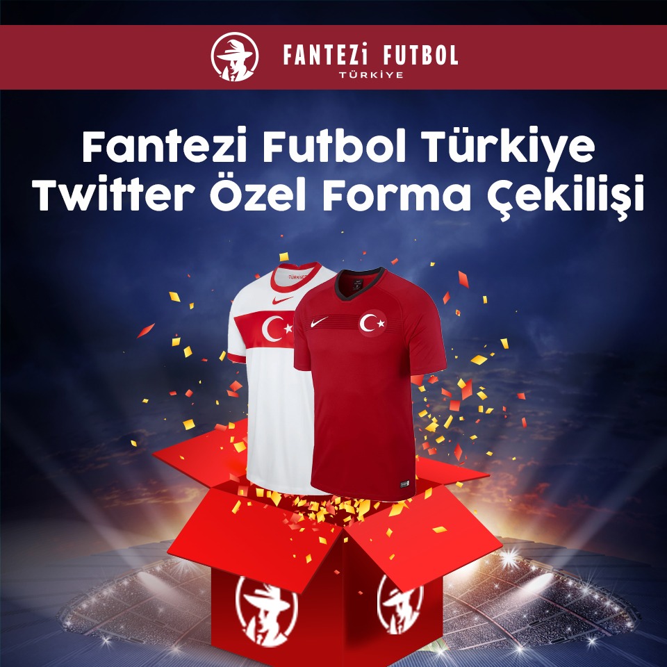 FFTurkiye's tweet photo. 📢 Çekiliş vaaar🎁🥳💯

Fantezi Futbol Türkiye, milli maç haftasına özel 1 takipçisine Milli Takım forması hediye ediyor 🇹🇷

1️⃣ Twitter hesabımızı takip et
2️⃣ Bu tweet'i beğen ve retweetle
3️⃣ Yoruma 2 arkadaşını etiketle

🗓️ Son katılım tarihi 1 Nisan
🍀 Bol şanslar! https://t.co/wHgq1kf0OQ