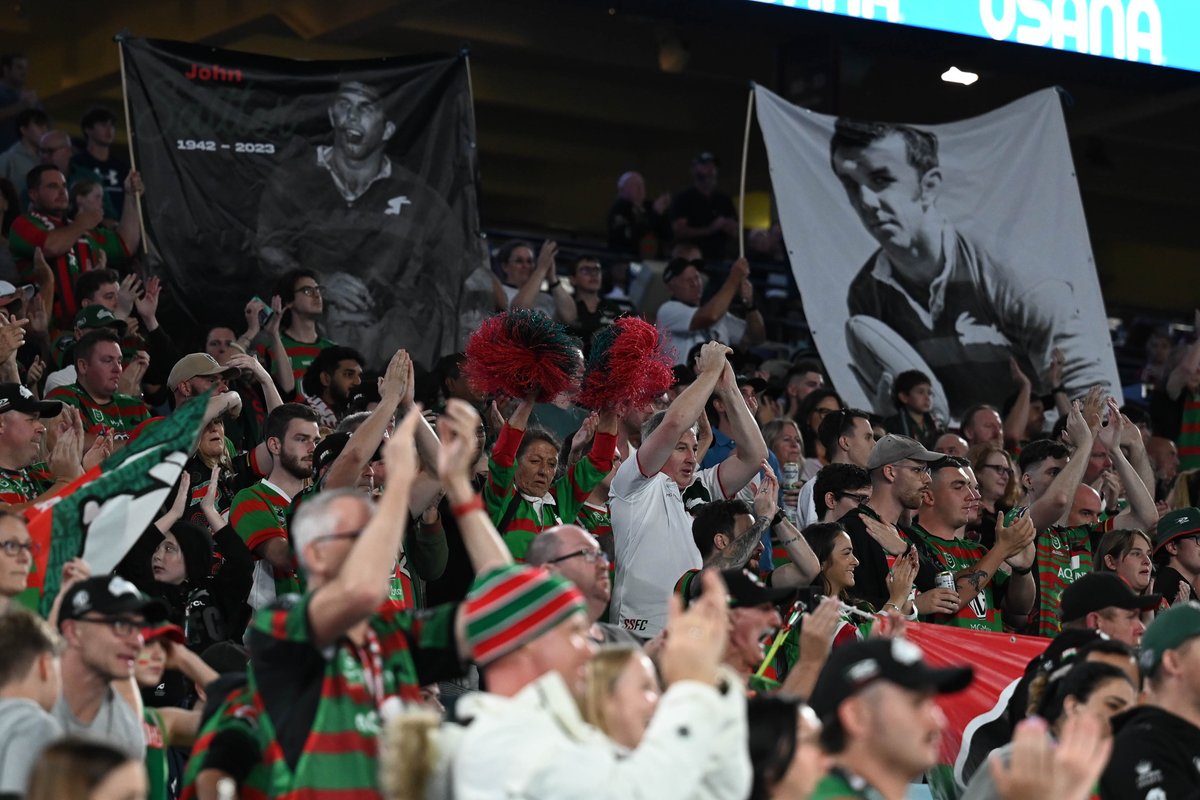 AccorStadium's tweet photo. Make sure you are back here again next Friday 31 March as the Rabbitohs take on the Melbourne Storm in a Round 5 blockbuster.
#Satts #JohnSattler #NRLSouthsManly #GoRabbitohs #AccorStadium #AccorLiveLimitless
@nrl @sydolympicpark https://t.co/QJaIJfXSiN