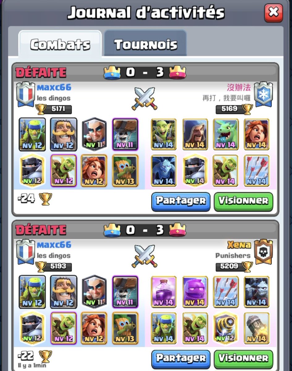 maxcda66's tweet photo. @supercell @ClashRoyale goooooooooooood matchmaking don't change anything 🙄👏👏👏 https://t.co/ncOvuxISSw