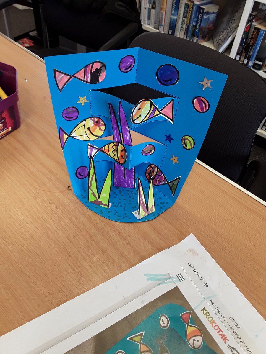 WFlibraries's tweet image. More added from #SaturdayCraftSession at #StanleyLibrary this morning. Making #UnderSeaCrafts #WFlibraries #LoveCrafts