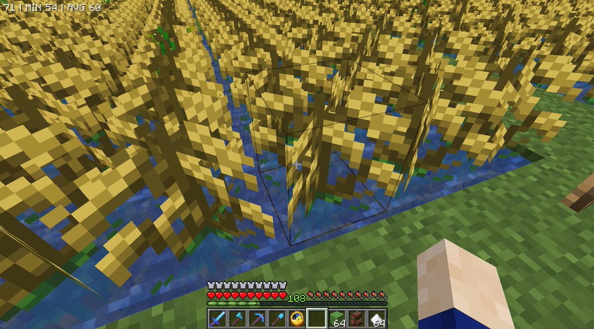 ComanHoliday's tweet photo. #Minecraft #マイクラ #FarmersDelightMod　
肥沃な土は水田や小麦などの畑などに使っており、
弥生村の棚田も全部これですｗ
集めるのに時間かかりましたが、その間山を削っていたので
何とかなりましたｗｗ https://t.co/SRcF5E9Jzo