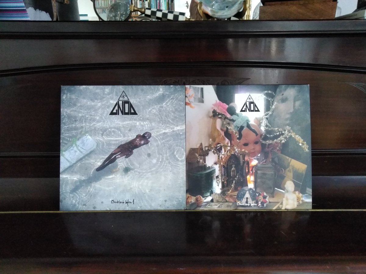 PaulSimber's tweet image. Just arrived in the post, a very nice pair of @GnodGnetwerk records Ordered direct from Tamed Records. Saturday music listening sorted.