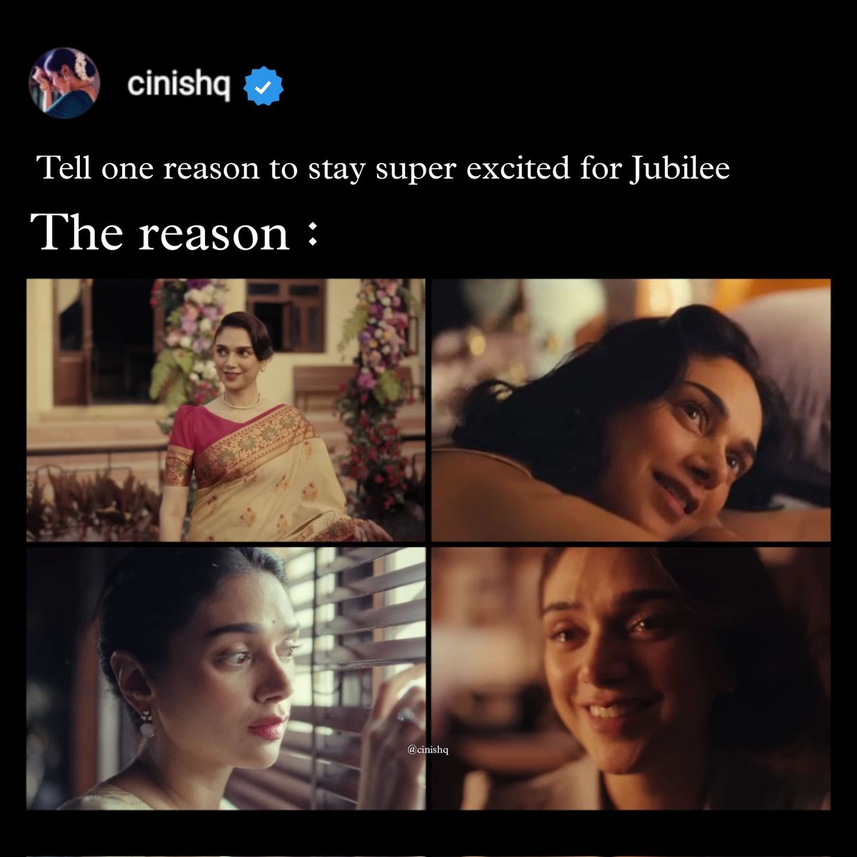 dhanufabby121's tweet photo. Yes, the reason is @aditiraohydari ❤🥺!!! Cr: cinishq on ig! https://t.co/9rQAz6LAKI